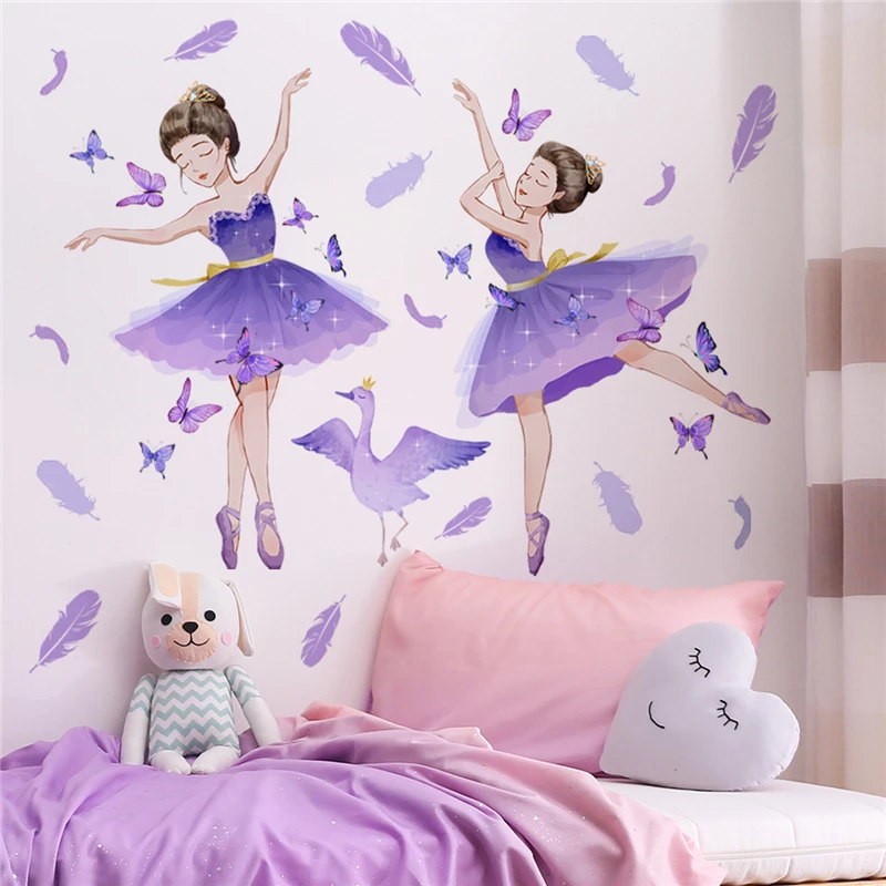 Стикери Purple ballerina